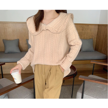 Hot Sale Fashion French Kragen lose Pullover Pullover